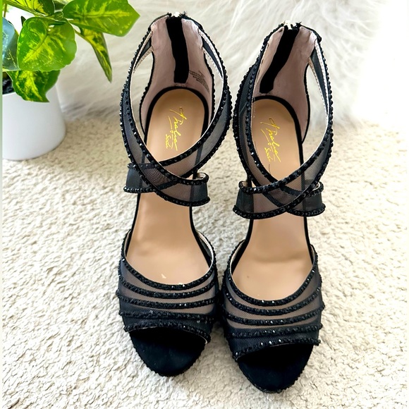 Thalia Sodi Ceara Platform Evening Sandals with Rhinestone Embellishments - Picture 2 of 9